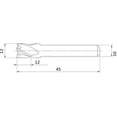MS4ECD1200L45S10 CARBIDE ENDMILL