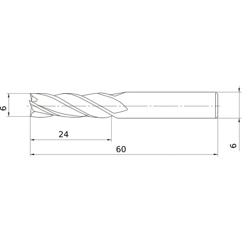 MS4JCD0600 CARBIDE ENDMILL