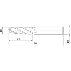 MS4JCD1000 CARBIDE ENDMILL