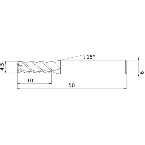 MSMHZDD0450 CARBIDE ENDMILL
