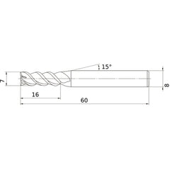 MSMHZDD0700 CARBIDE ENDMILL