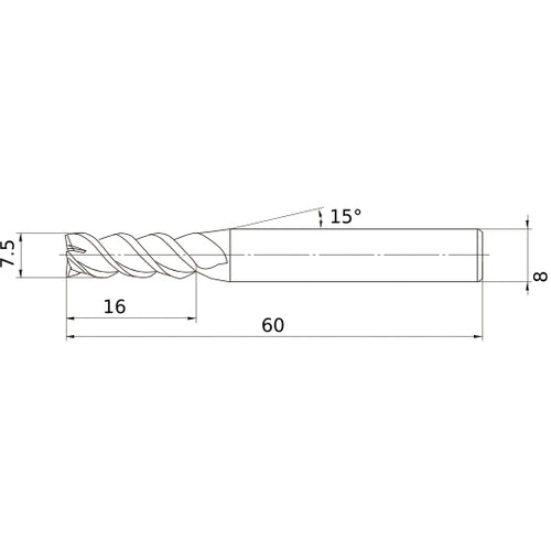 MSMHZDD0750 CARBIDE ENDMILL