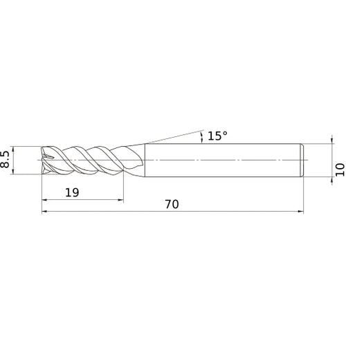 MSMHZDD0850 CARBIDE ENDMILL