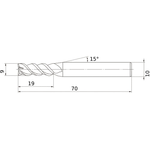 MSMHZDD0900 CARBIDE ENDMILL