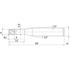 VCPSRBD0400N12R10 CARBIDE ENDMILL