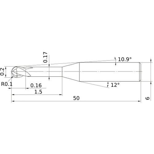 VF2XLBR0010N015S06 SOLID CARB EM