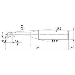 VF2XLBR0050N080S04 SOLID CARB EM