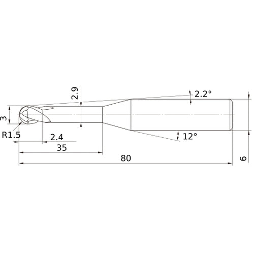 VF2XLBR0150N350S06 SOLID CARB EM