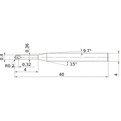 VF2XLBSR0020N040 SOLID CARBIDE EM