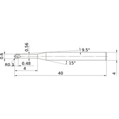 VF2XLBSR0030N040 SOLID CARBIDE EM