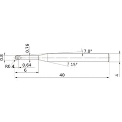 VF2XLBSR0040N060 SOLID CARBIDE EM