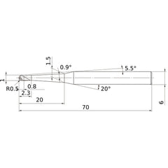 VF3XBR0050T0054L020 SOLID CARB EM