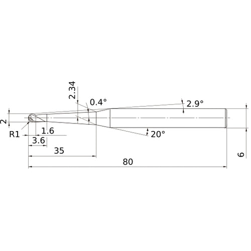 VF3XBR0100T0024L035 SOLID CARB EM