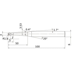 VF3XBR0150T0024L050 SOLID CARB EM