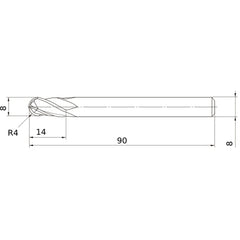 VF4MBR0400 SOLID CARBIDE EM