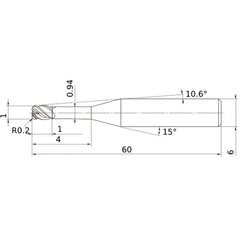 VFHVRBD0100R02N004 CARBIDE ENDMILL