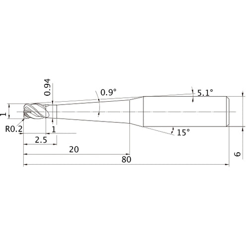 VFHVRBD010R02N020T09 SOLID CARB EM
