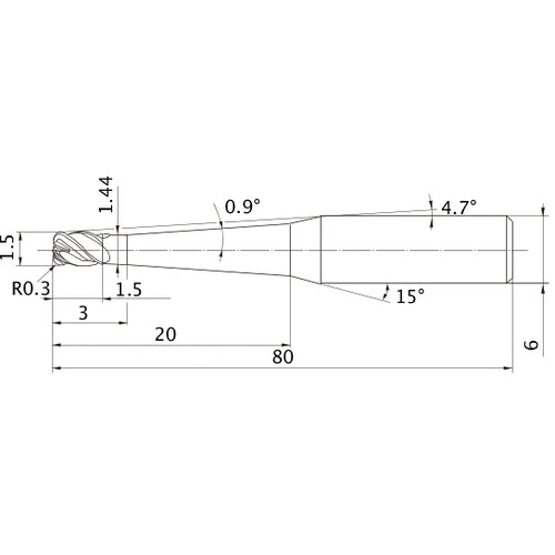 VFHVRBD015R03N020T09 SOLID CARB EM