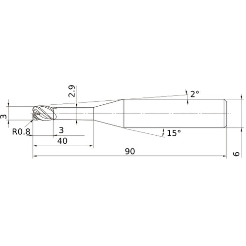 VFHVRBD0300R08N040 SOLID CARB EM