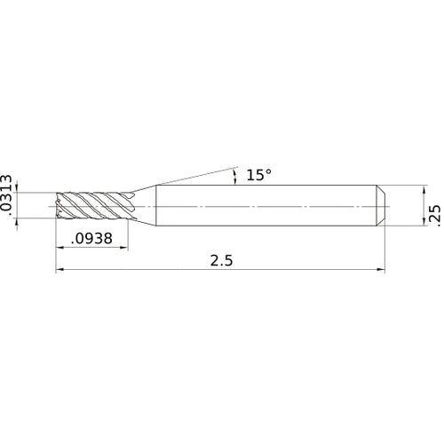 VFMDD1/32 CARBIDE ENDMILL