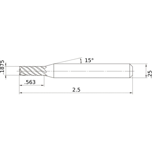 VFMDD3/16 CARBIDE ENDMILL