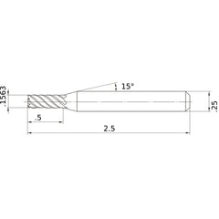 VFMDD5/32 CARBIDE ENDMILL