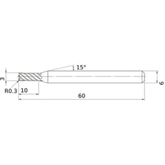 VFMDRBD0300R030 SOLID CARBIDE EM