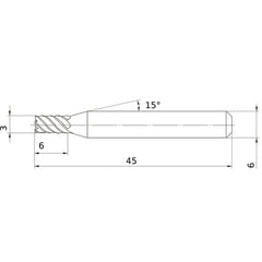 VFSDD0300 SOLID CARBIDE EM