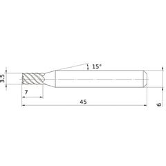 VFSDD0350 SOLID CARBIDE EM