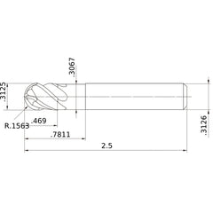 VQ4SVBD5/16 CARBIDE ENDMILL