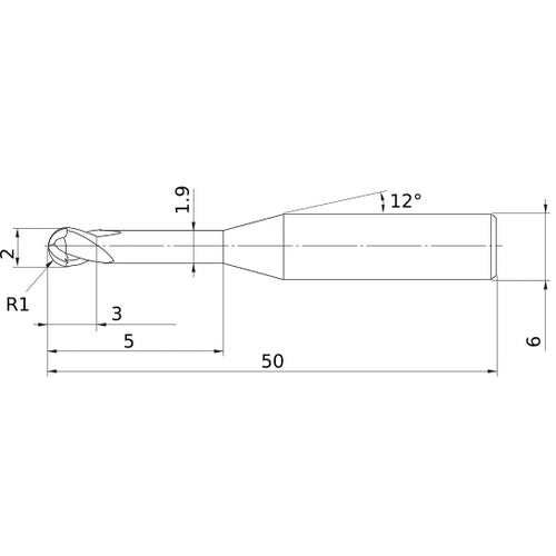 VQ4SVBR0100 CARBIDE ENDMILL
