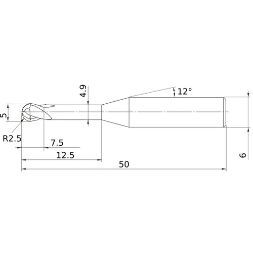VQ4SVBR0250 CARBIDE ENDMILL
