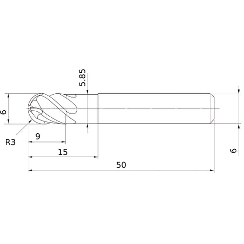VQ4SVBR0300 CARBIDE ENDMILL
