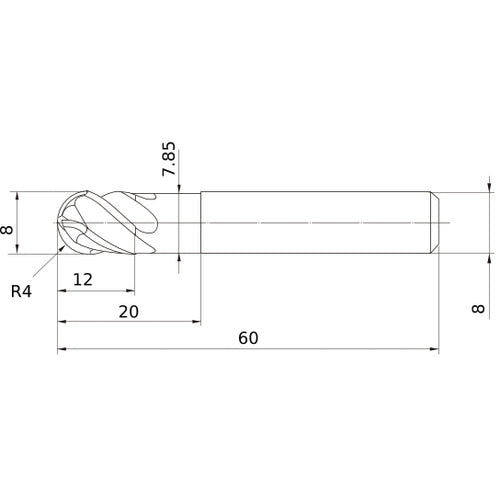 VQ4SVBR0400 SOLID CARBIDE EM