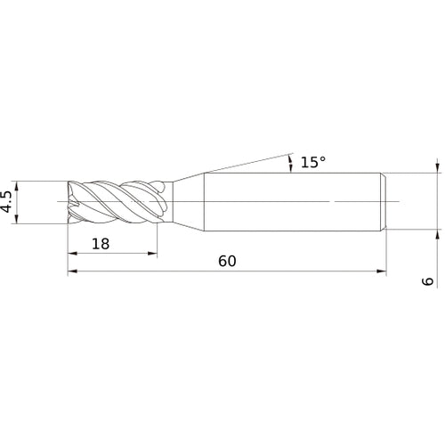VQJHVD0450 CARBIDE ENDMILL