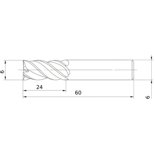 VQJHVD0600 CARBIDE ENDMILL