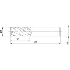 VQJHVD1000 CARBIDE ENDMILL