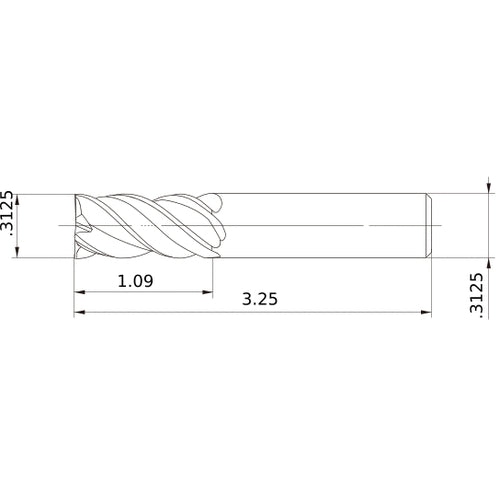 VQJHVD5/16 CARBIDE ENDMILL