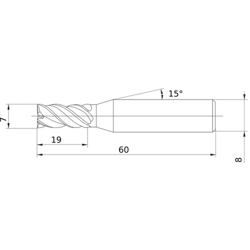VQMHVD0700 CARBIDE ENDMILL
