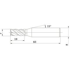 VQMHVD0700 CARBIDE ENDMILL
