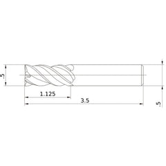 VQMHVD1/2 CARBIDE ENDMILL