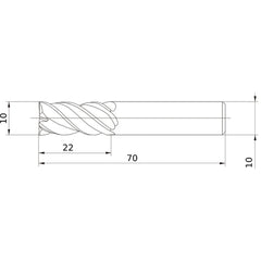 VQMHVD1000 CARBIDE ENDMILL
