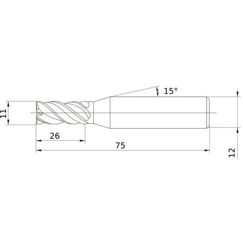 VQMHVD1100 CARBIDE ENDMILL