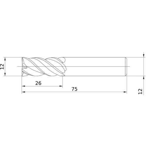 VQMHVD1200 CARBIDE ENDMILL