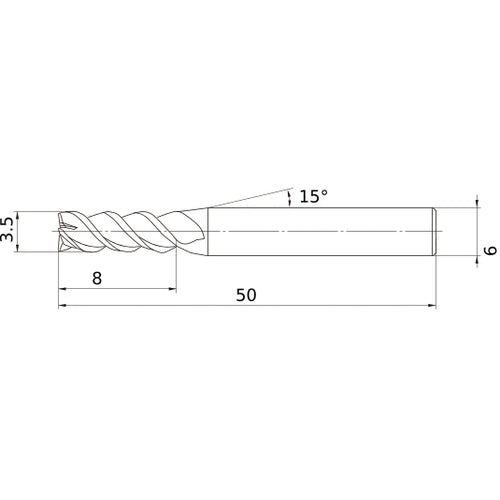 VQMHZVD0350 CARBIDE ENDMILL