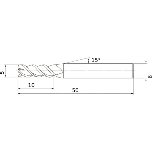 VQMHZVD0500 CARBIDE ENDMILL