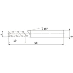 VQMHZVD0500 CARBIDE ENDMILL