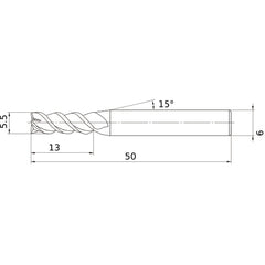 VQMHZVD0550 CARBIDE ENDMILL