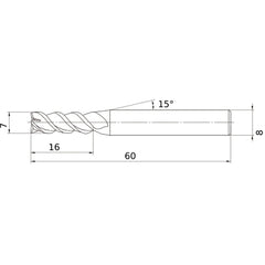VQMHZVD0700 CARBIDE ENDMILL