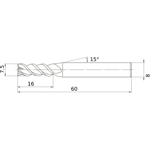VQMHZVD0750 CARBIDE ENDMILL